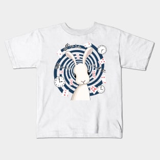 White Rabbit In Wonderland Kids T-Shirt